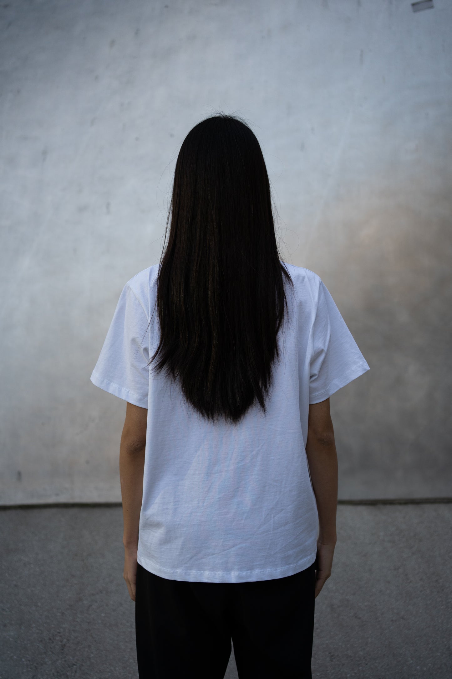 Cropped Cotton Tee - White