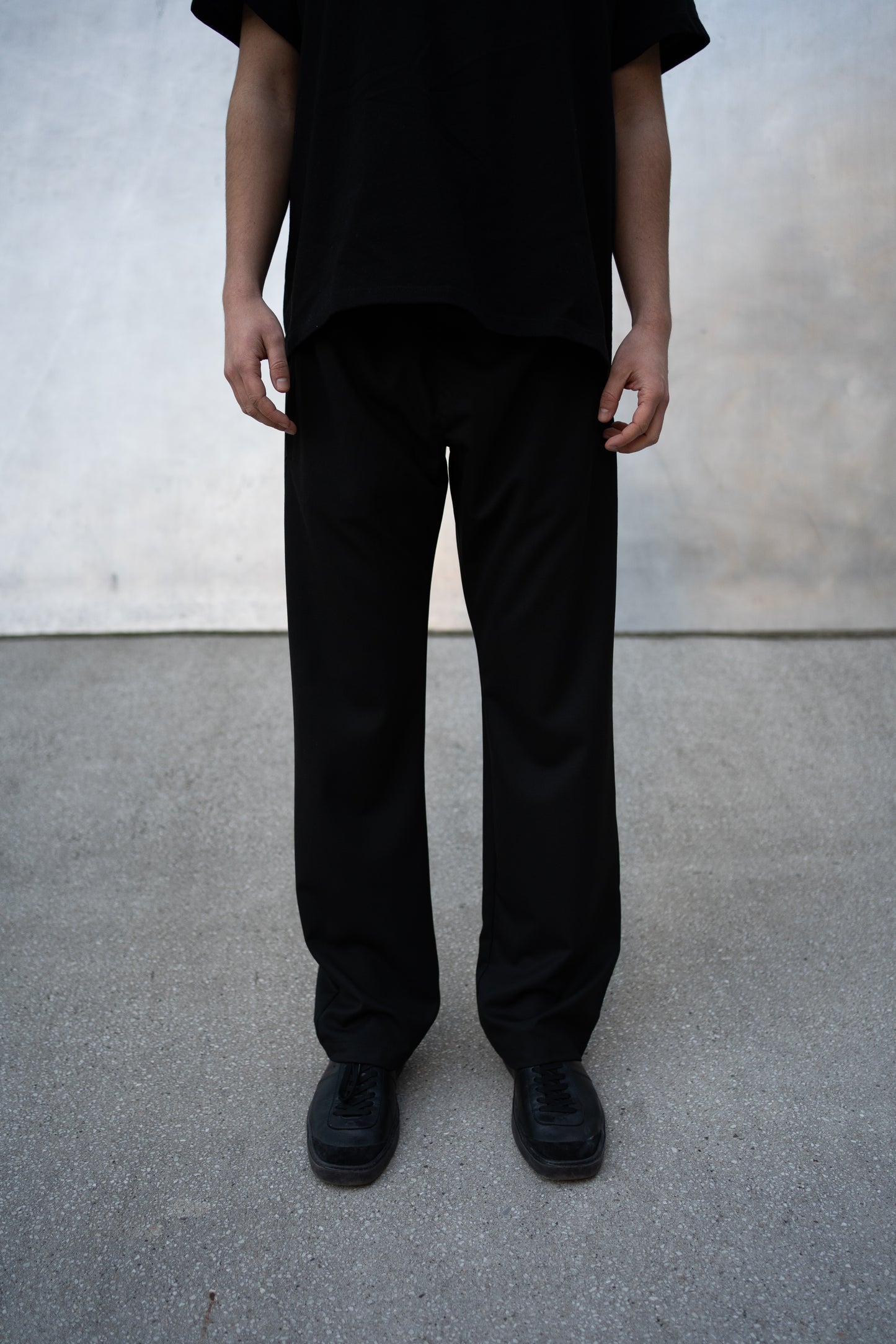 Flared Wool Trousers