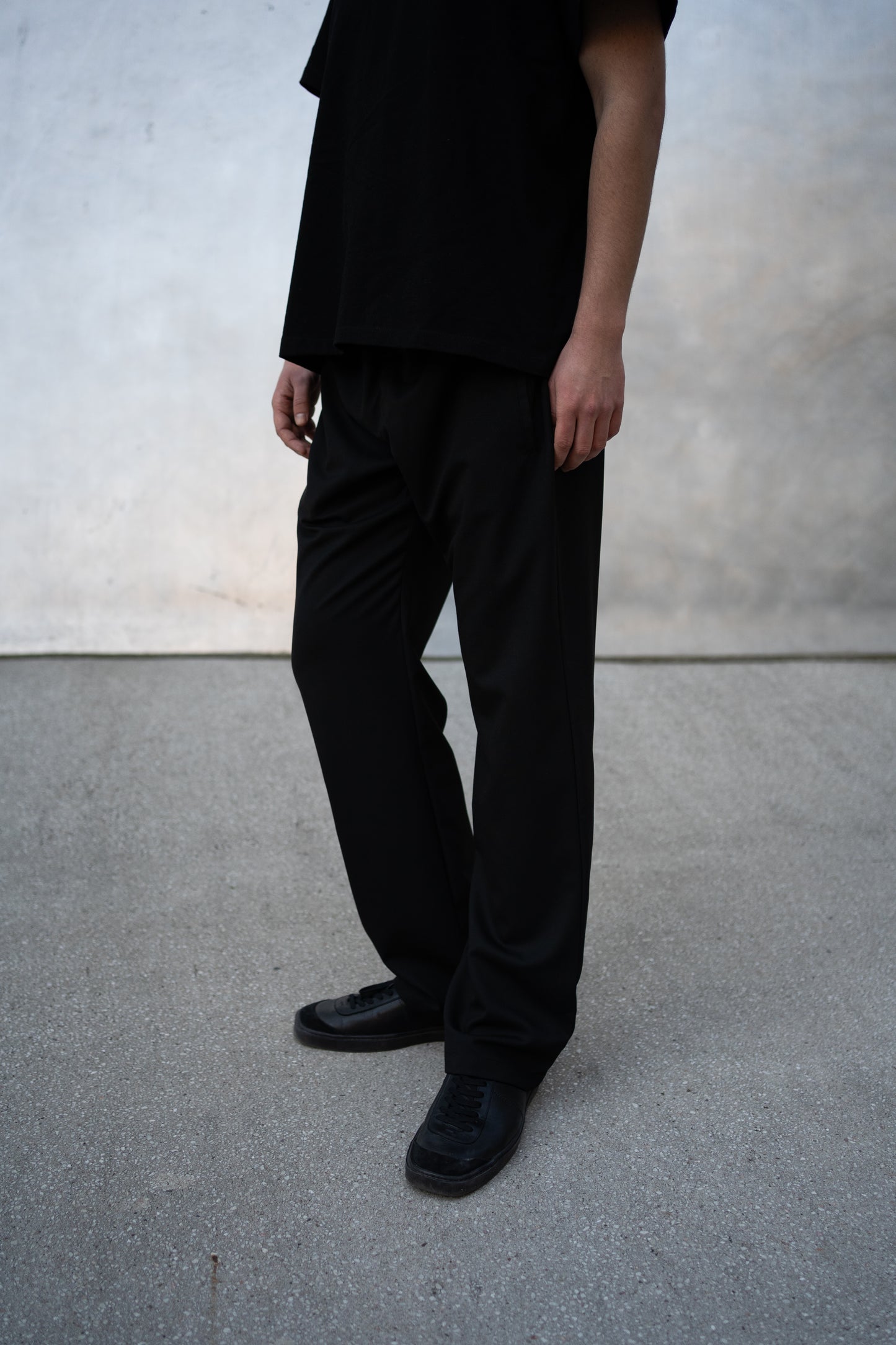 Flared Wool Trousers