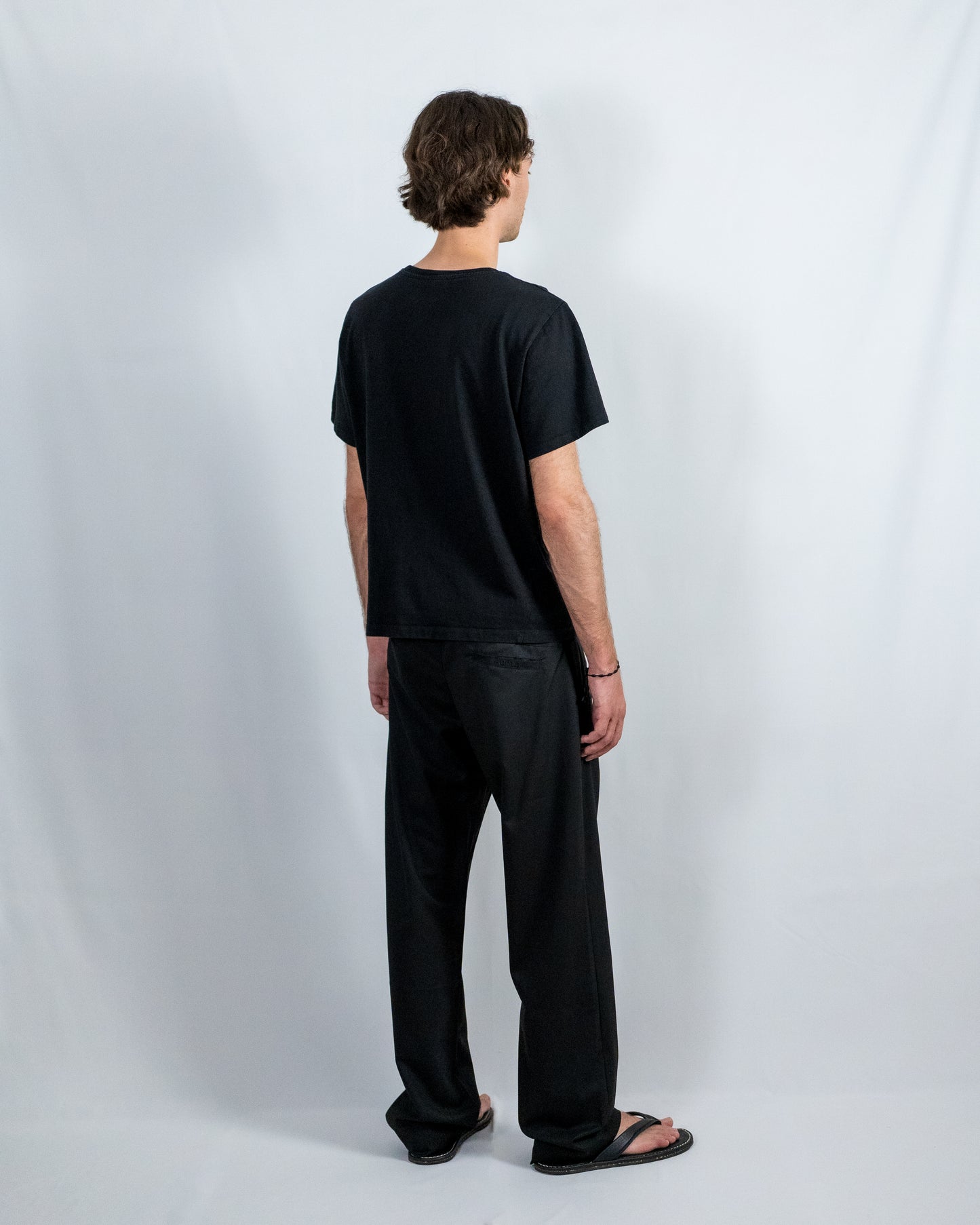 Flared Wool Pants