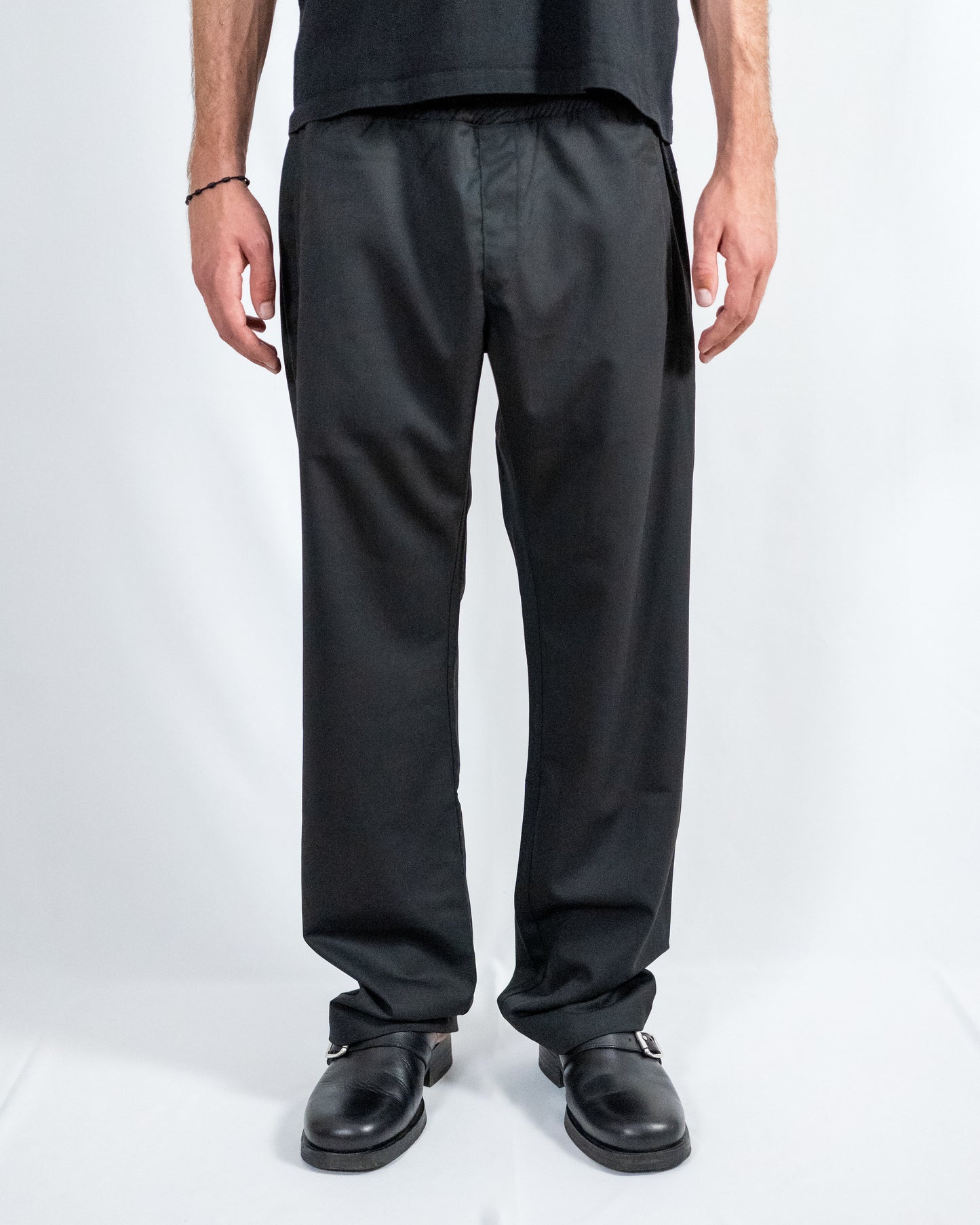 Flared Wool Pants