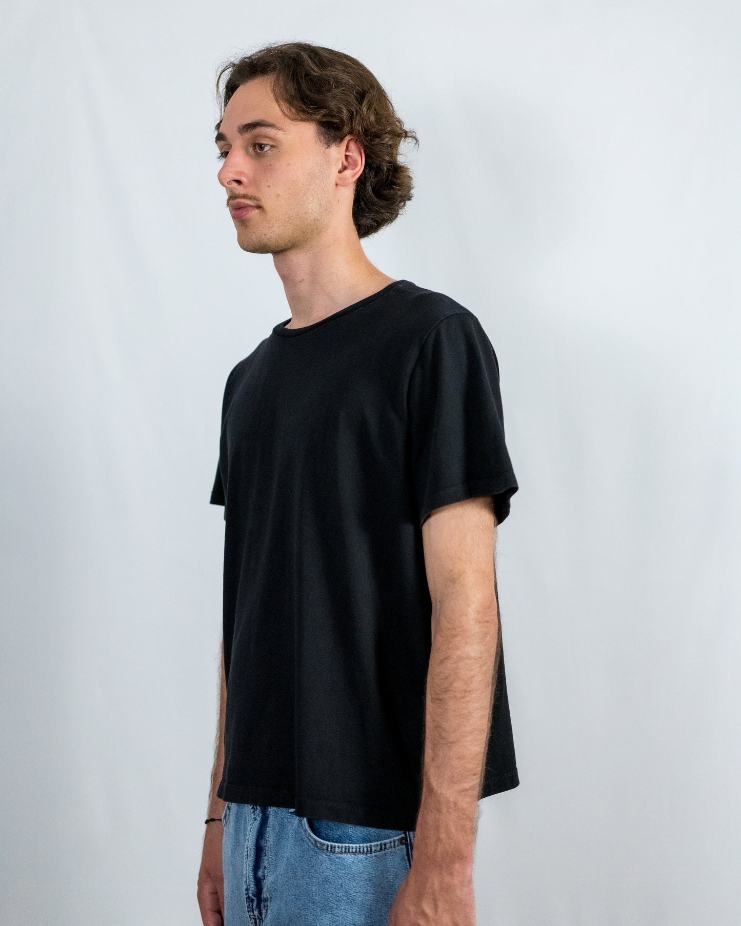 Cropped Cotton Tee