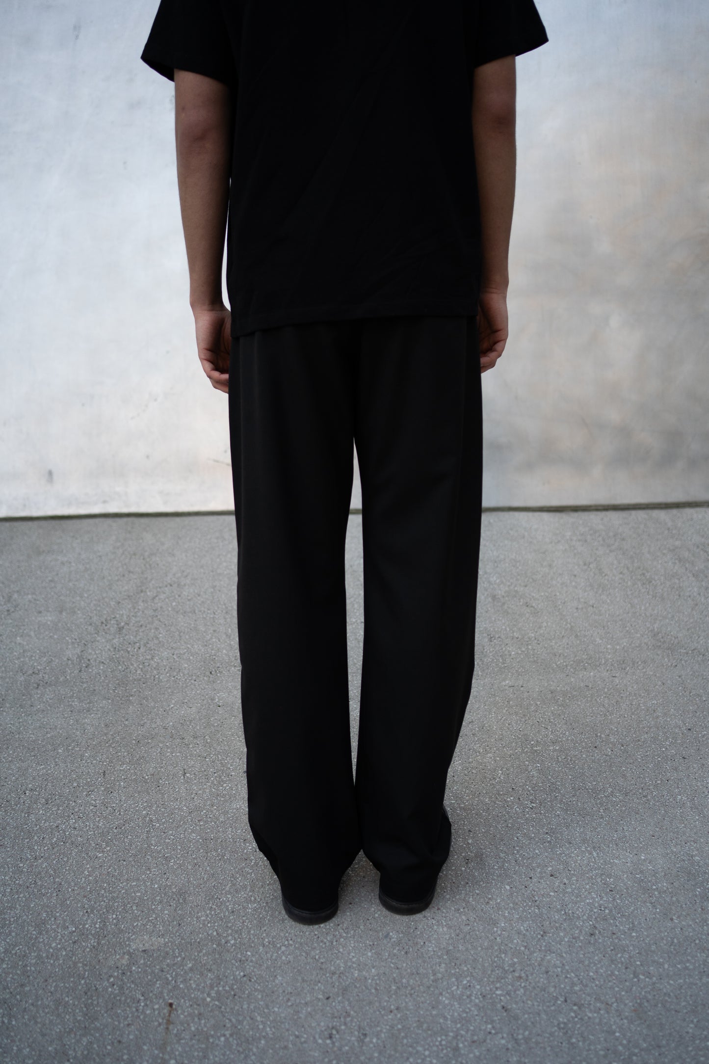 Flared Wool Trousers